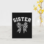 Racing Sister Of The First Birthday Boy Race Car F Kaart (Gele Bloem)