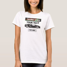 Racing Speed Auto-ontwerp – Snel Motorsport Presta T-shirt