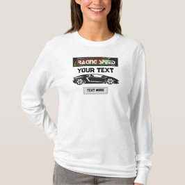 Racing Speed Auto-ontwerp – Snel Motorsport Presta T-shirt