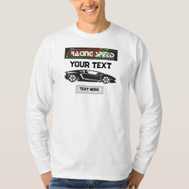 Racing Speed Auto-ontwerp – Snel Motorsport Presta T-shirt