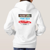 Racing Speed Car Design – Fast Motorsport Performa Hoodie (Achterkant)