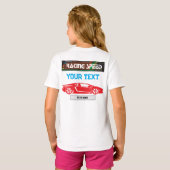 Racing Speed Car Design – Fast Motorsport Performa T-shirt (Achterkant volledig)