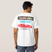 Racing Speed Car Design – Fast Motorsport Performa T-shirt (Achterkant volledig)