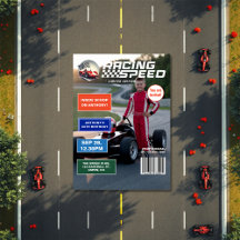 Racing Speed Magazine Hoesje Verjaardagsfeest