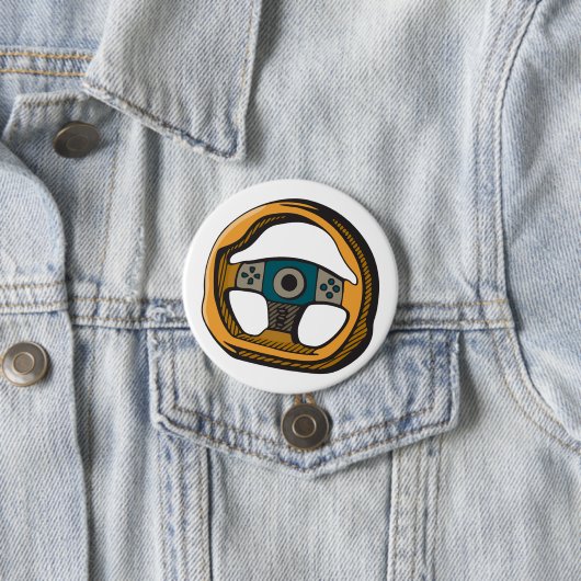 Racing Steering Wheel Controller Gamer Ronde Button 7,6 Cm (In situ)