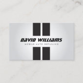 RACING STRIPES GRIJS/ZWART Auto Detailing, Reparat Visitekaartje (Voorkant)