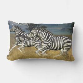 Racing Stripes - Lumbar Pillow Zebra Kussen