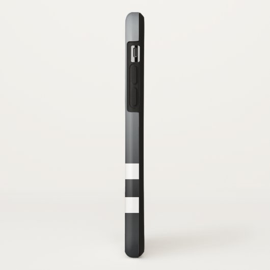 Racing Stripes White Grayish Blue Case-Mate iPhone Case (Achterkant/links)