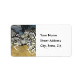Racing Stripes - Zebra Adresetiketten Etiket (Voorkant)