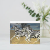 Racing Stripes - Zebra Briefkaart (Staand voorkant)