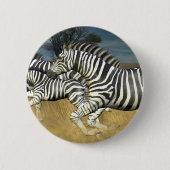 Racing Stripes - Zebra Ronde Button 5,7 Cm (Voorkant)