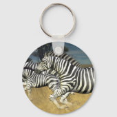 Racing Stripes - Zebra Sleutelhanger (Voorkant)