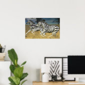 Racing Stripes - Zebraafdrukken Poster (Thuiskantoor)
