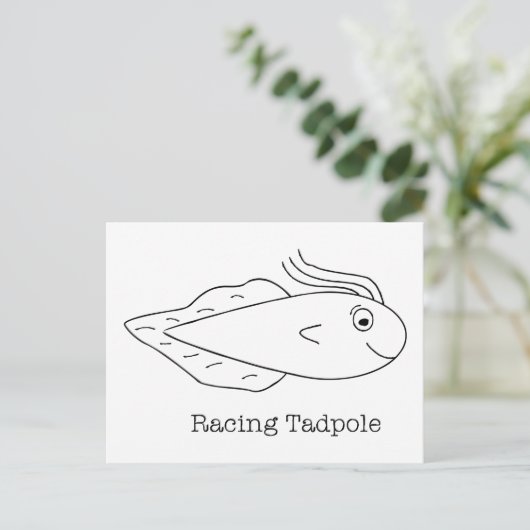 Racing Tadpole Briefkaart (Staand voorkant)