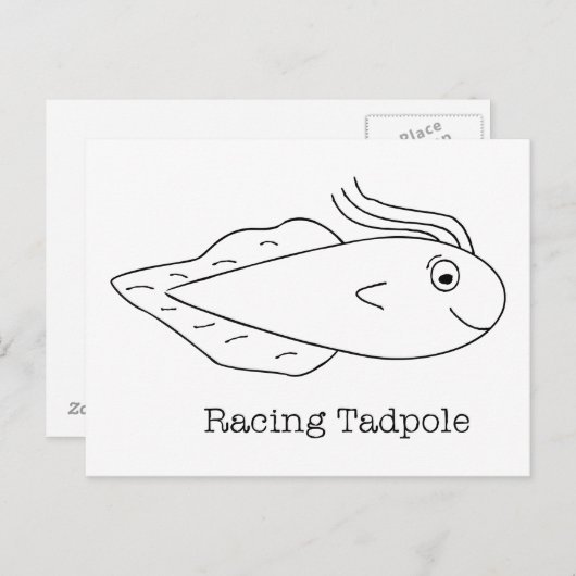 Racing Tadpole Briefkaart (Voorkant / Achterkant)