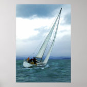 Racing tegen de wind poster (Voorkant)