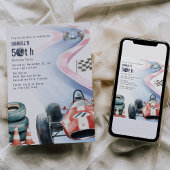 Racing Thema 50ste Verjaardagsfeest Kaart