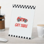 Racing Theme Table Top Sign Reclamebord Met Voetstuk (Insitu)