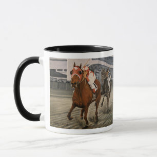 Racing Thoroughbred is het winnende paard Mok