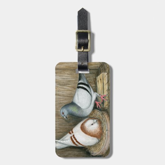 Racing thuisleven bagagelabel (Voorkant verticaal)