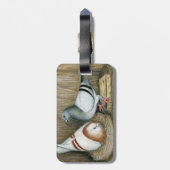 Racing thuisleven bagagelabel (Achterkant verticaal)