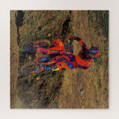 Racing to Win - Motocross Racer Jigzaag Puzzle Legpuzzel (Horizontaal)