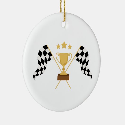 Racing Trophy Keramisch Ornament (Rechts)