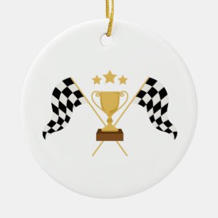 Racing Trophy Keramisch Ornament