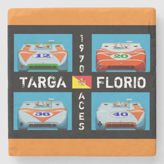 RACING UIT 1970 STENEN ONDERZETTER (Voorkant)