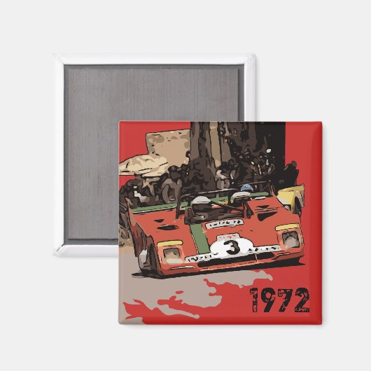 RACING UIT 1972 MAGNEET (Voorkant / Achterkant)