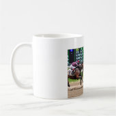 Racing van Beauful Belmont Park Koffiemok (Links)