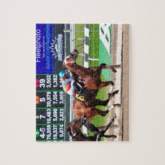 Racing van Beauful Belmont Park Legpuzzel (Verticaal)