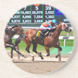 Racing van Beauful Belmont Park Zandsteen Onderzetter