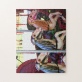Racing van carrouselpaarden Fotoschilderingen Legpuzzel (Verticaal)