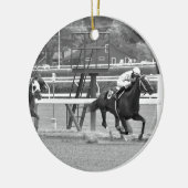 Racing van historische Saratoga Race Course Keramisch Ornament (Links)