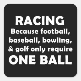 Racing Vierkante Sticker