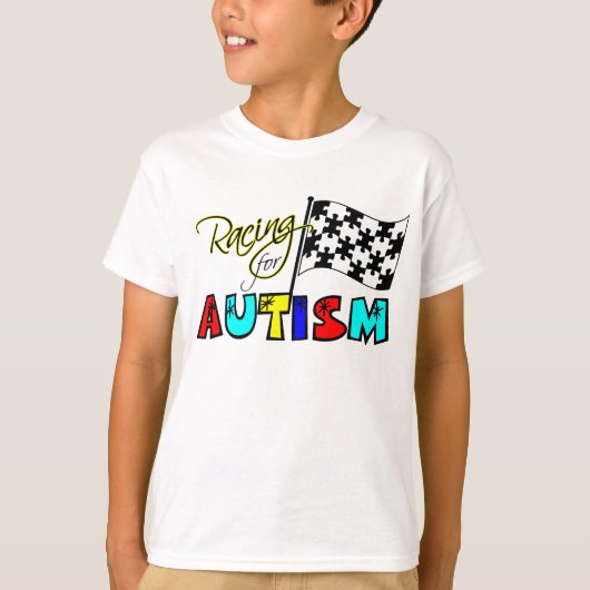 Racing voor autisme - jeugdTee T-shirt (Voorkant)
