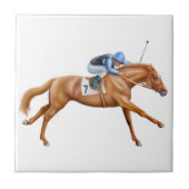 Racing voor de finse lijn tegeltje (Voorkant)