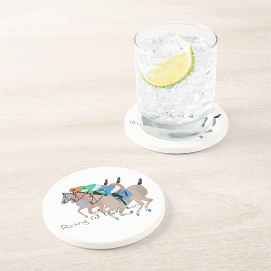 Racing voor de Kroon Zandsteen Onderzetter (Zijkant)