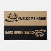 Racing Welkom Mat. Racing Doormat Deurmat (Voorkant)