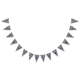 Racing zwart-wit geruit vlaggetjes