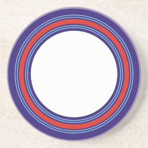 Racingkleuren voor een sportchauffeur zandsteen onderzetter