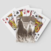 RACINGSHORSES IN VELD PLAYCARDS SPEELKAARTEN (Achterkant)