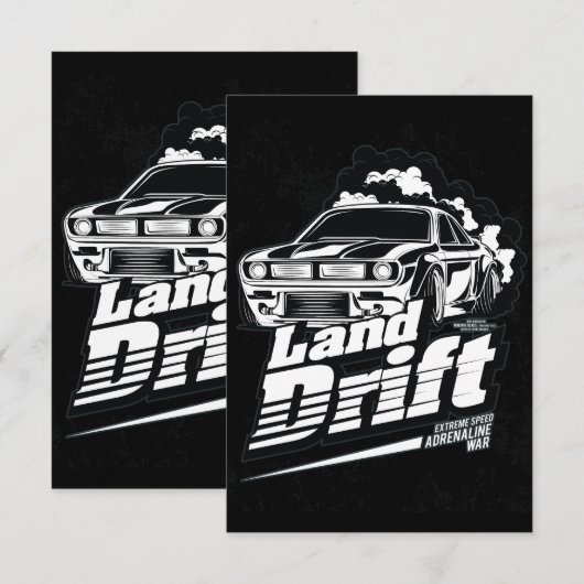 Racingwagen _ Motor (253) Kaart (Voorkant / Achterkant)