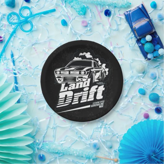 Racingwagen _ Motor (253) Papieren Bordje (Feest)