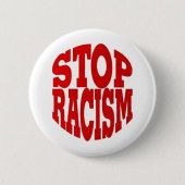 RACISM RONDE BUTTON 5,7 CM (Voorkant)
