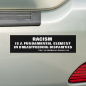 Racisme/borstvoeding Bumpersticker (Op auto)