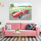  racisme: Cherry Red Canvas Afdruk (Insitu (Woonkamer))