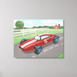 racisme: Cherry Red Canvas Afdruk