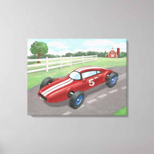  racisme: Cherry Red Canvas Afdruk (Voorkant)